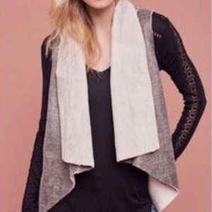 Anthropologie Kady Sherpa Vest Size Small